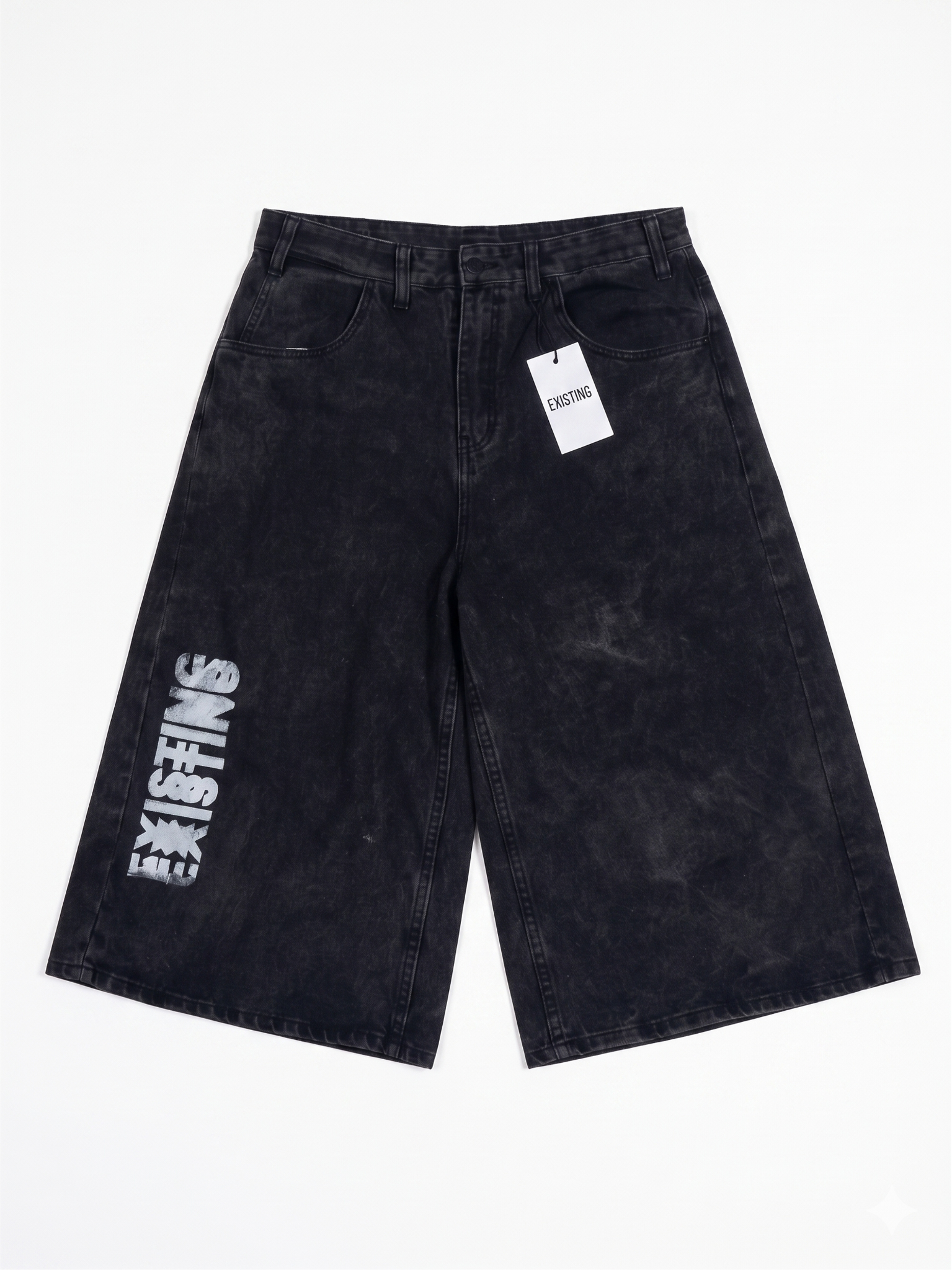 Baggy Jean Long Shorts